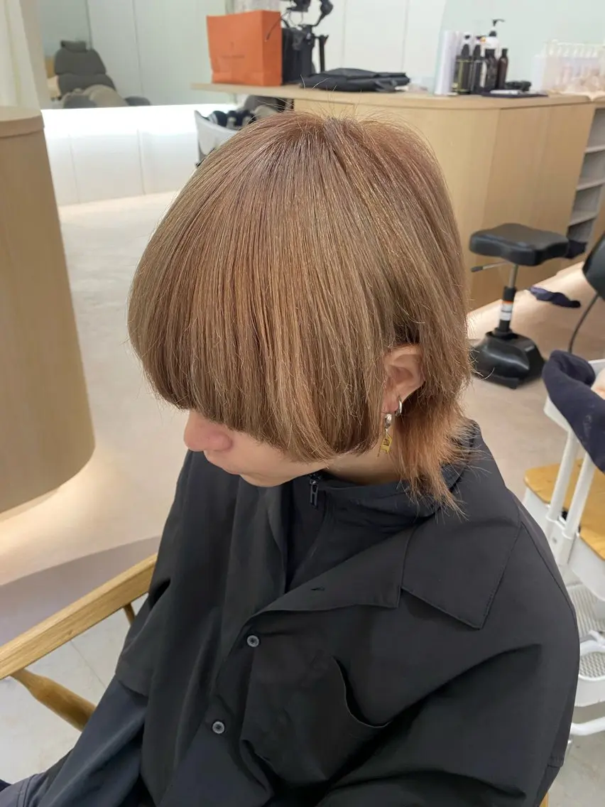 ミディアム カット ヘアカラー トリートメント NIKO/名古屋/ 髪質改善/艶髪のヘアスタイル