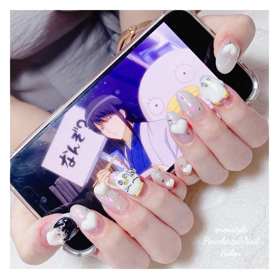 ミディアム ネイル 🐾enen style 🐾のネイルデザイン