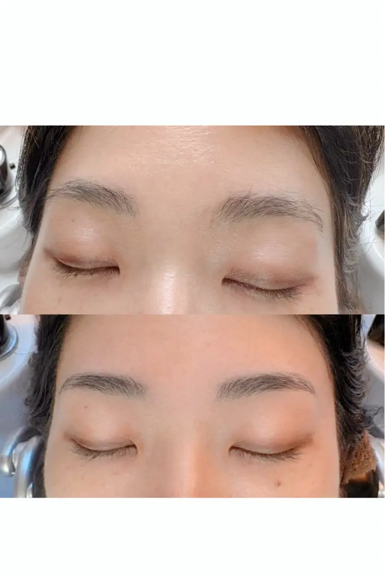 アイブロウ ワックス脱毛 💖透明感カラー💖 美優のヘアスタイル