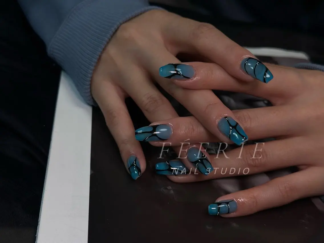 ネイル 成人式 長さ出し フットネイル フレンチネイル ジェルネイル ハンドネイル ハンドケア nail salon Feerieのネイルデザイン