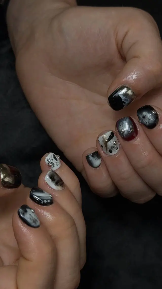 ネイル 持ち込み ワンホンネイル ハンドネイル AKIKO NAILのネイルデザイン