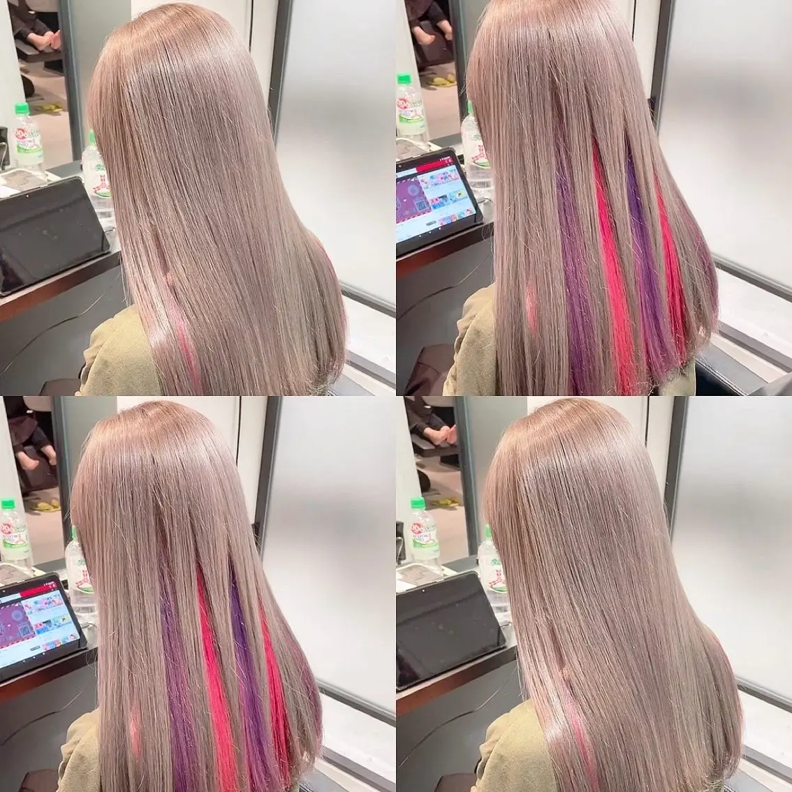 カラー ヘアカラー トリートメント 渋谷:インナーカラー ／🍒エリカ🍒のヘアスタイル