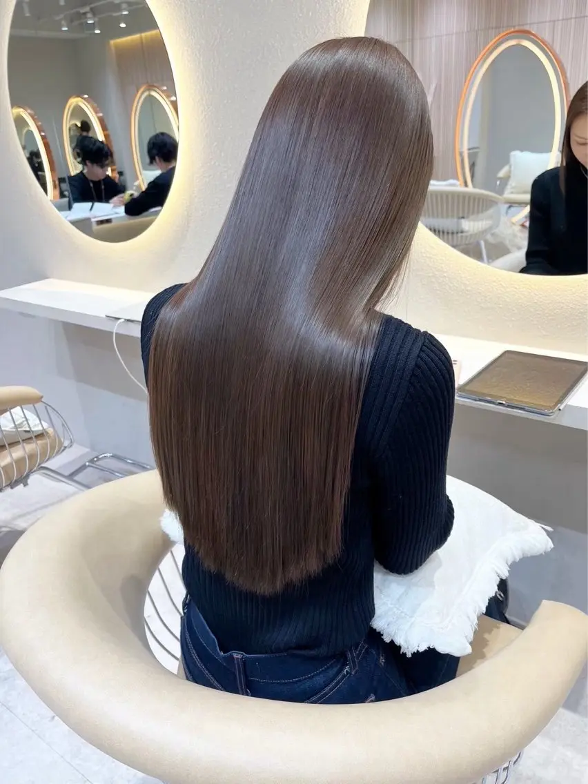 ミディアム ❤️ブリーチなし💚 ダブルカラー平野実花のヘアスタイル