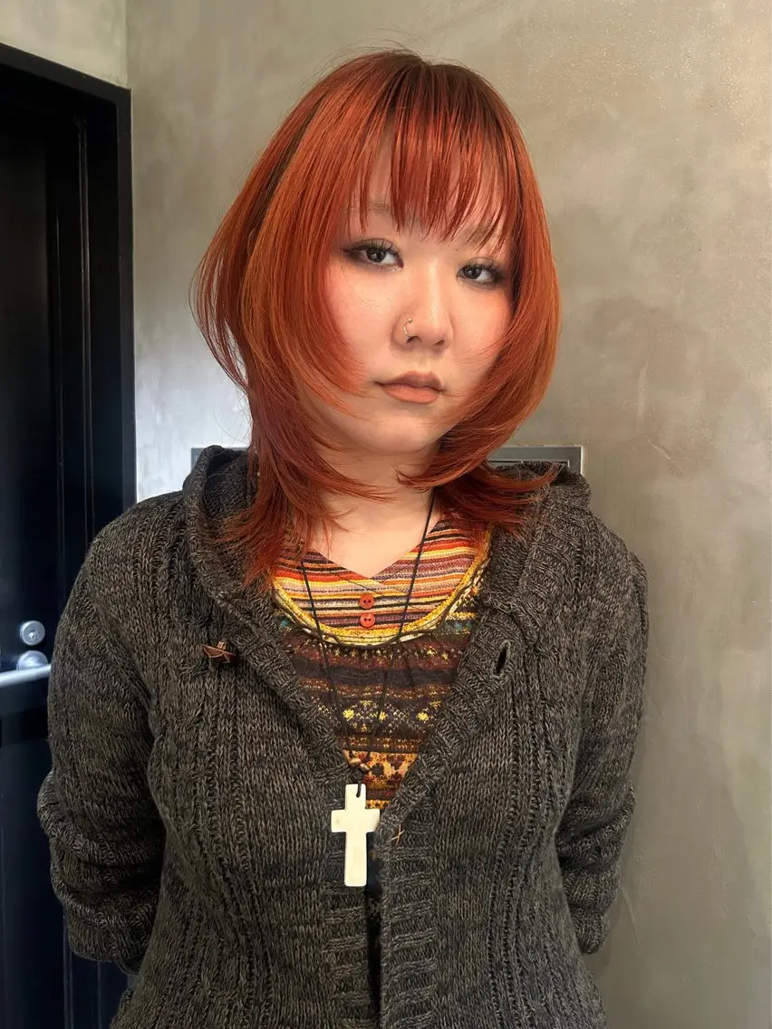 ミディアム カラー ヘアカラー トリートメント デザイン/アレンジ ❤︎イシイレイのヘアスタイル