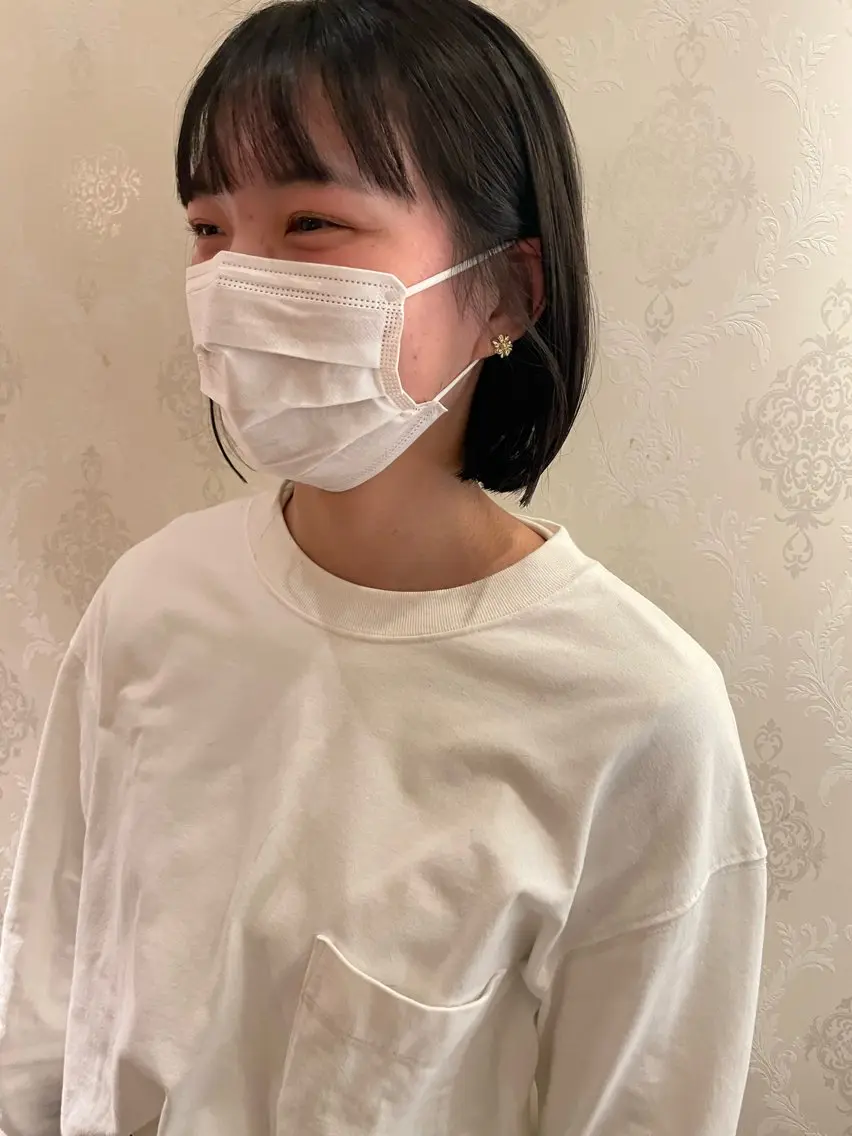 ミディアム ボブ 鶴岡で縮毛矯正なら お任せ！ハヤシナオミのヘアスタイル