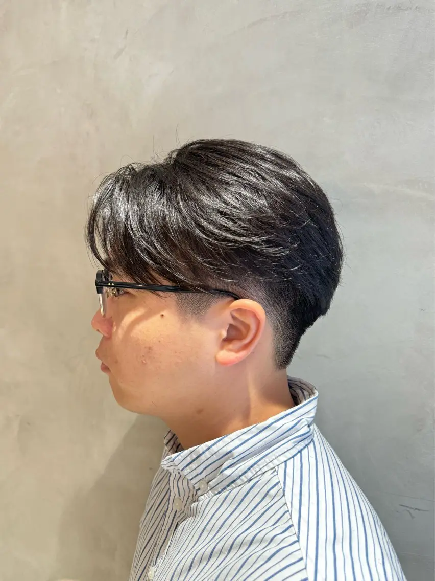 ショート パーマ メンズ メンズパーマ ニュアンスパーマ 横浜/レイヤー/ カネコのヘアスタイル
