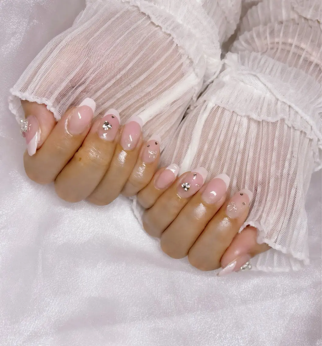ネイル チークネイル フレンチネイル ハンドネイル Nail Salon macherieのネイルデザイン