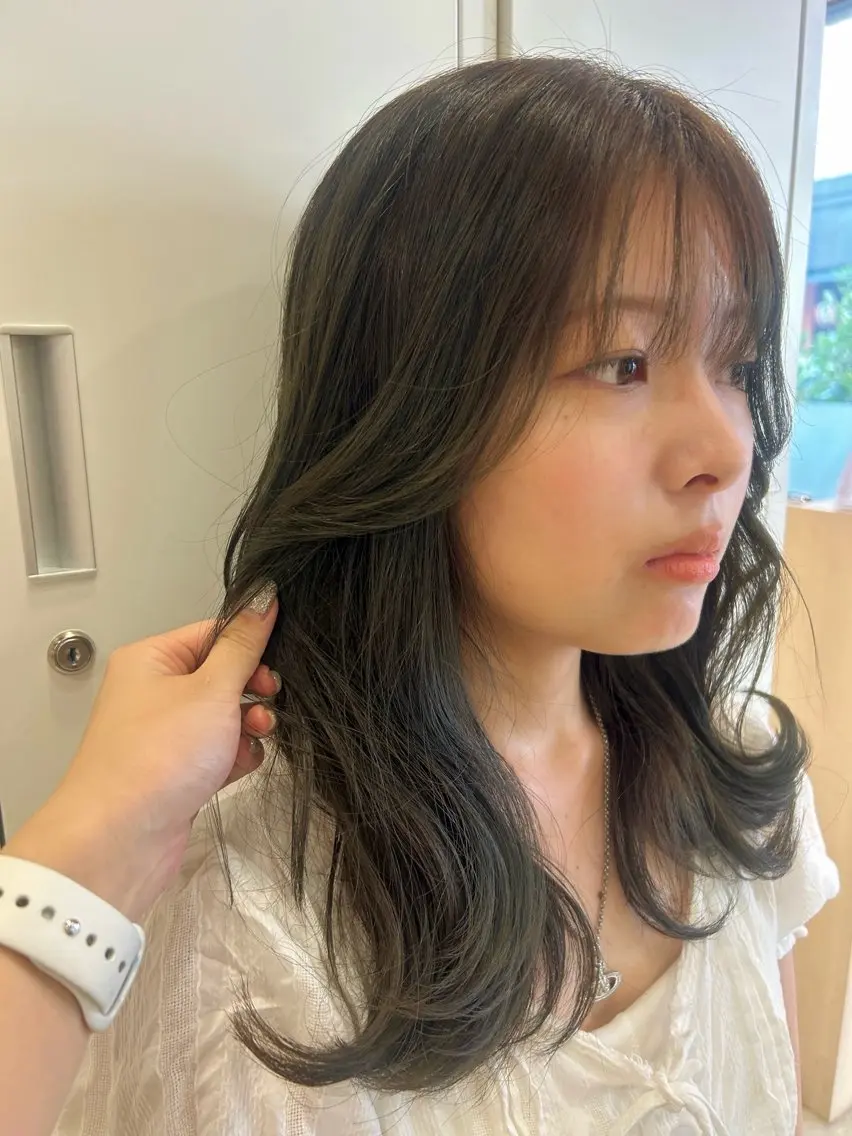 ミディアム カラー kaho/ 透明感カラー🫧のヘアスタイル
