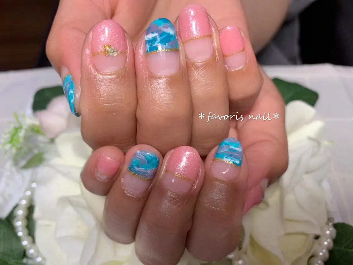 ネイル アートネイル favoris nail🌼のネイルデザイン