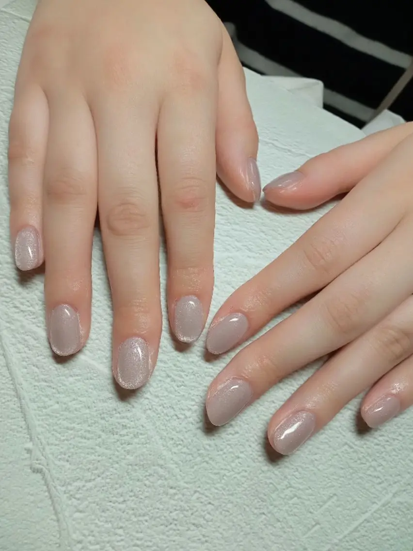 ネイル ハート キラキラネイル マグネットネイル ビー玉ネイル オフィスネイル ハンドネイル flure de neige yukiのネイルデザイン
