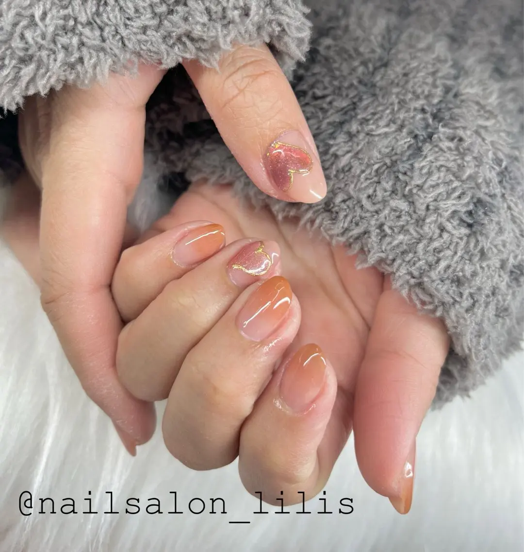 ネイル アートネイル バレンタイン nailsalon Lilisのネイルデザイン