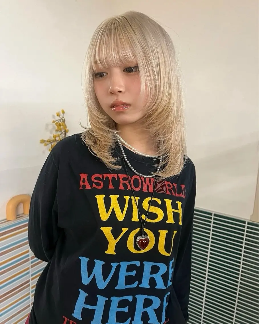 【ミニモ学割】✨人気No.1✨ブリーチ系カラー＋全体カラー+１ステップTR♪8.800円の写真