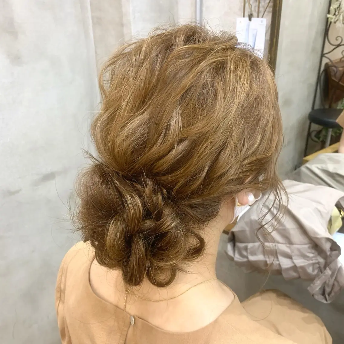 ロング ヘアアレンジ カット スパのヘアスタイル