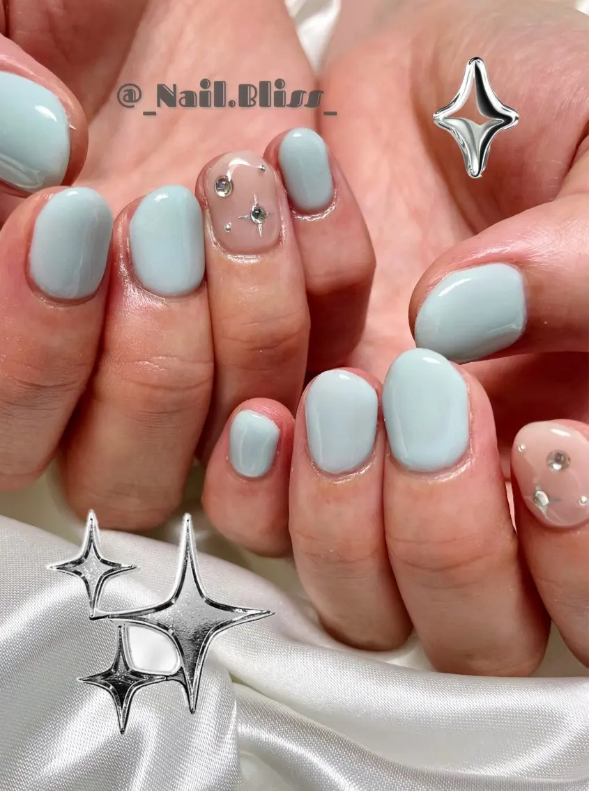 ネイル キラキラネイル シンプルネイル ハンドネイル NAIL BLISSのネイルデザイン