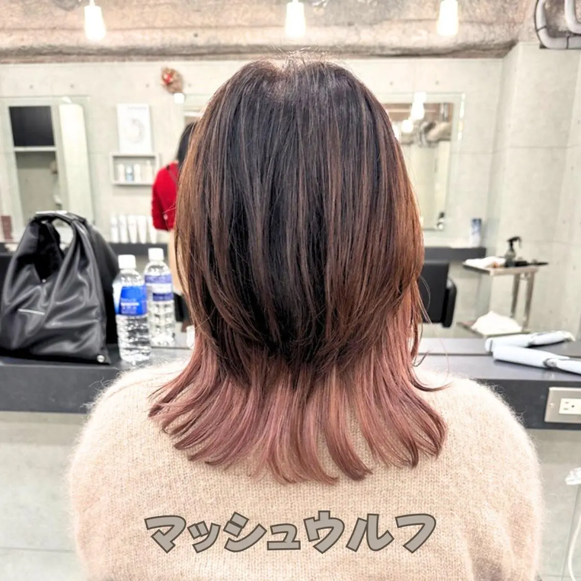 ミディアム レイヤーカット 似合わせカット 小顔カット ウルフカット カット ヘアカラー Endearing 銀座/YOKOのヘアスタイル