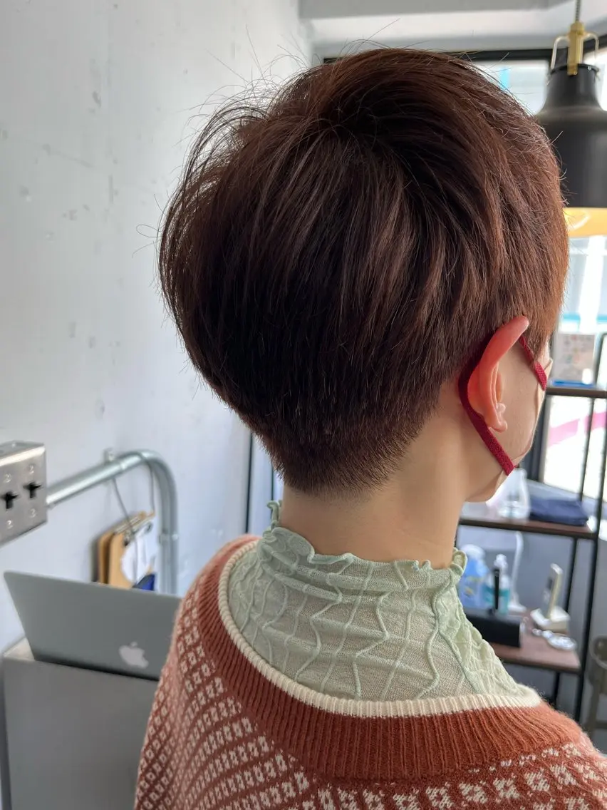 ショート カラー カット ヘアカラー 仁木 謙太のヘアスタイル