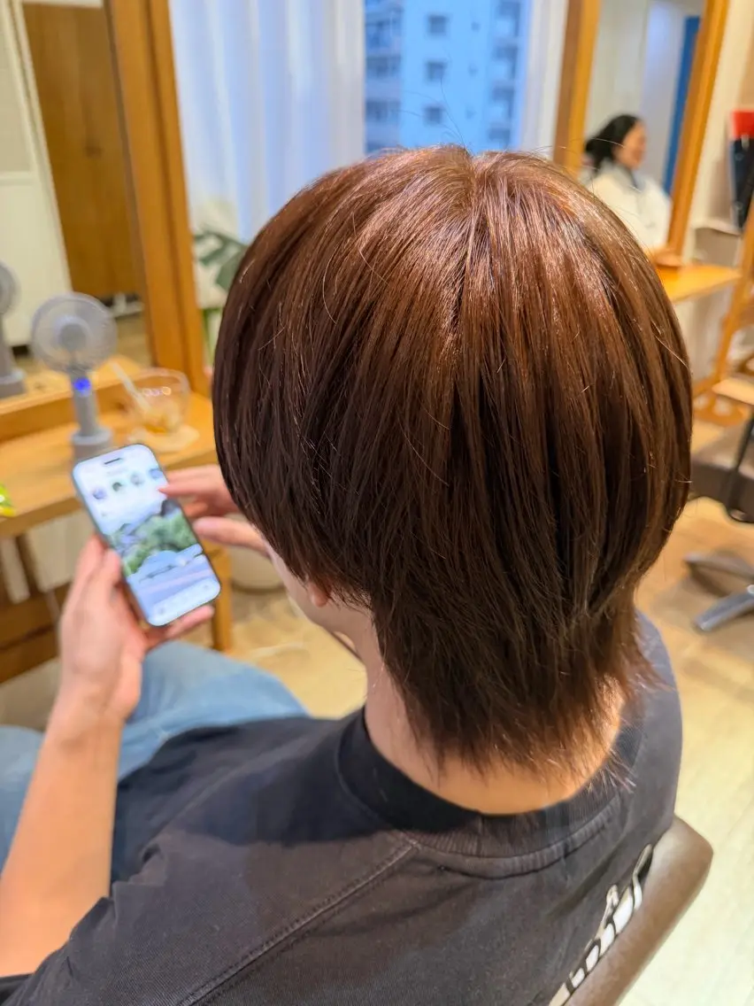 ショート ヘアカラー RENA|透明感 カラー×癒しスパのヘアスタイル