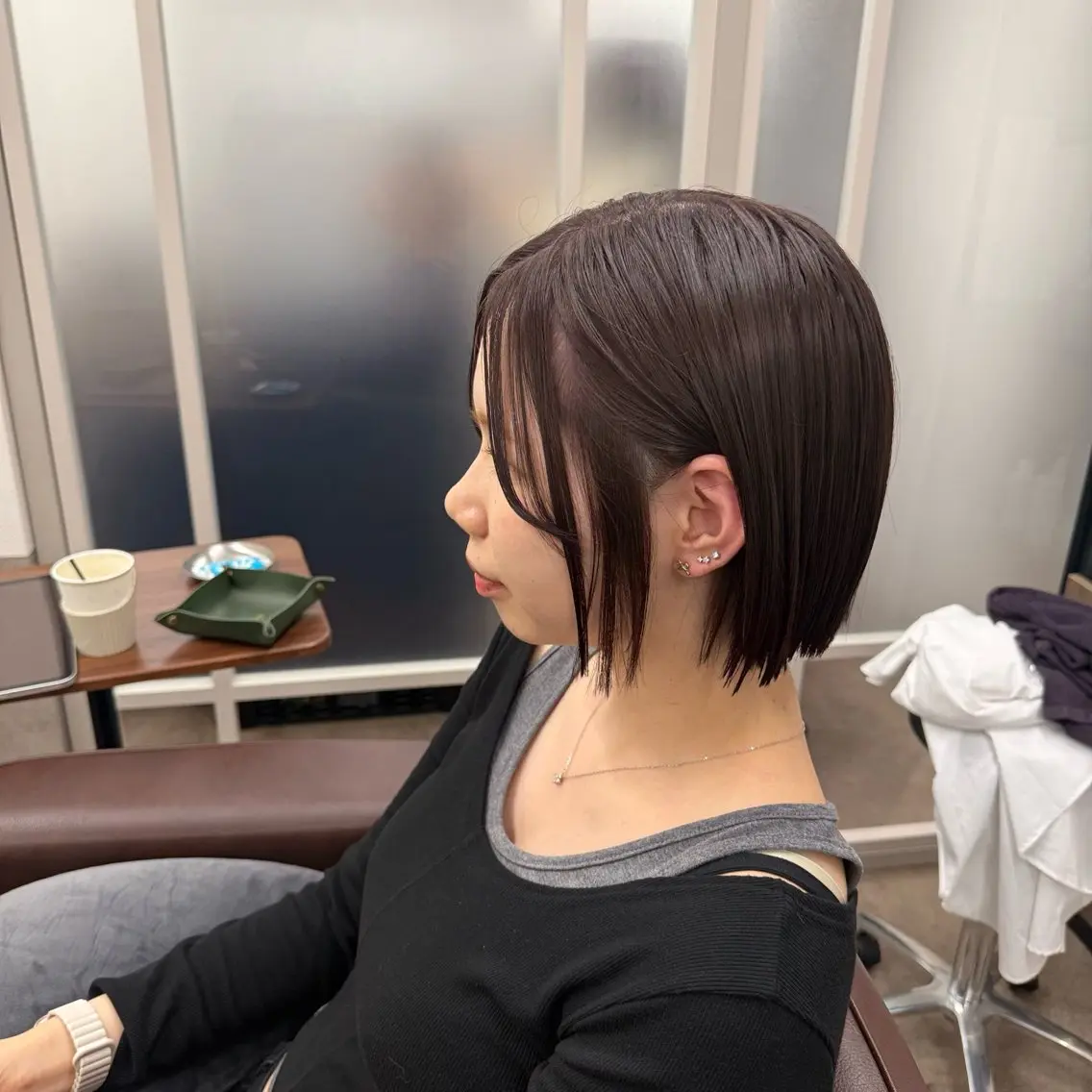 ショート カット ヘアカラー トリートメント 半個室 サロン🪽新宿3丁目のヘアスタイル