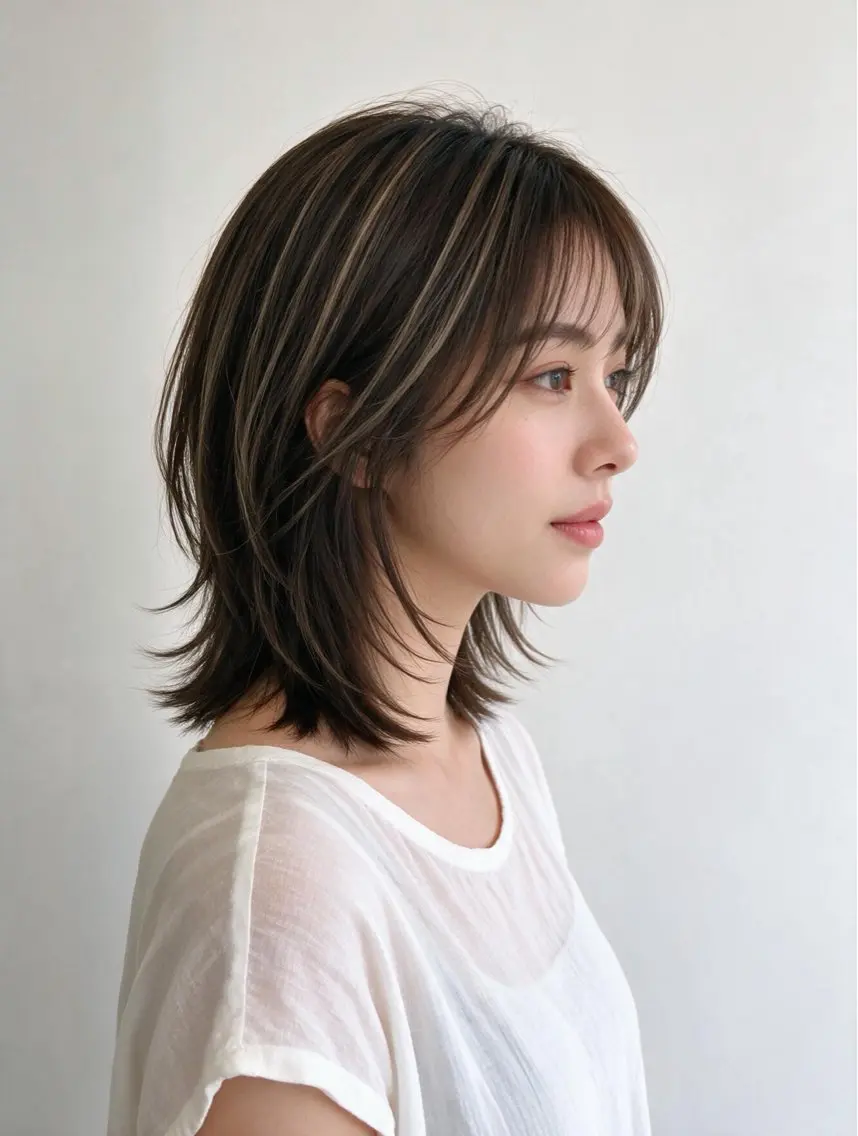 ミディアム 髪質改善 縮毛矯正 酸性ストレート MATSU DAのヘアスタイル