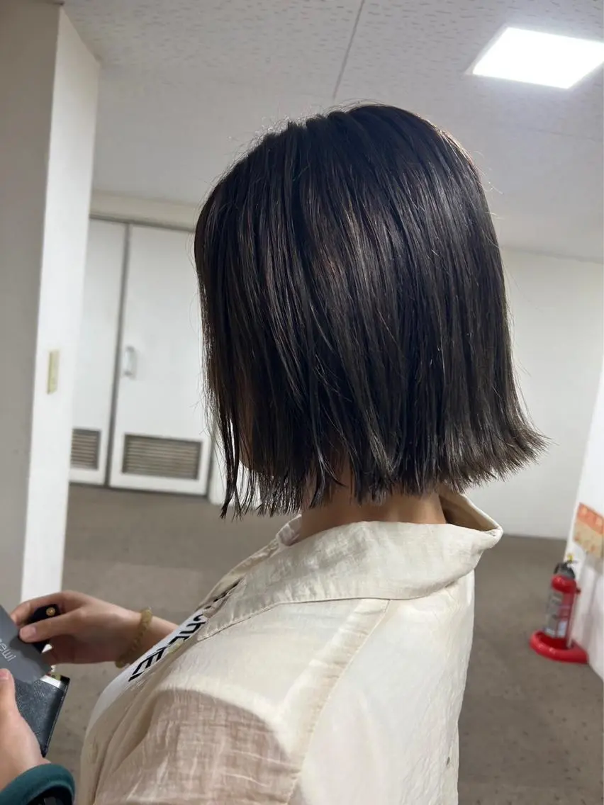 🤍🧡 カット+カラー+頭ほぐしヘッドスパ+マイクロバブル付き🍊🍋の写真