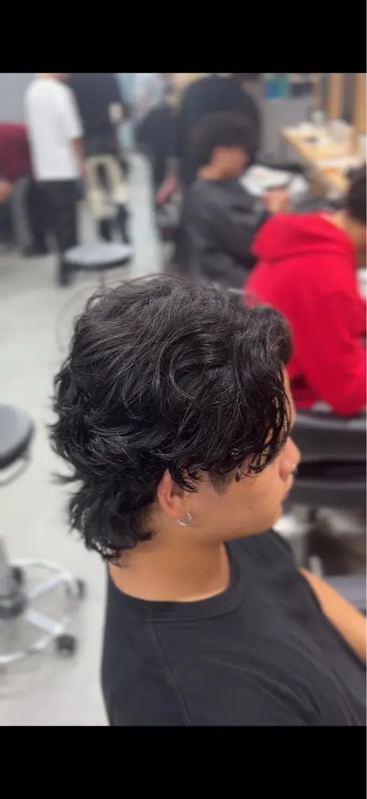 メンズ カット パーマ ⭐️似合わせ短髪⭐️ 直翔のヘアスタイル