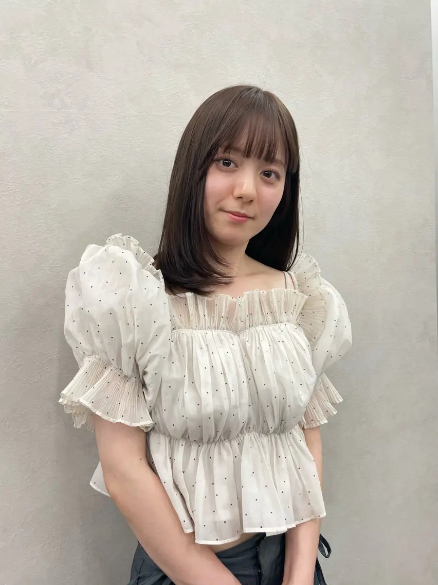 ミディアム カラー カット ヘアカラー トリートメント 🍐透明感カラー🍐 レイヤー/ベージュのヘアスタイル