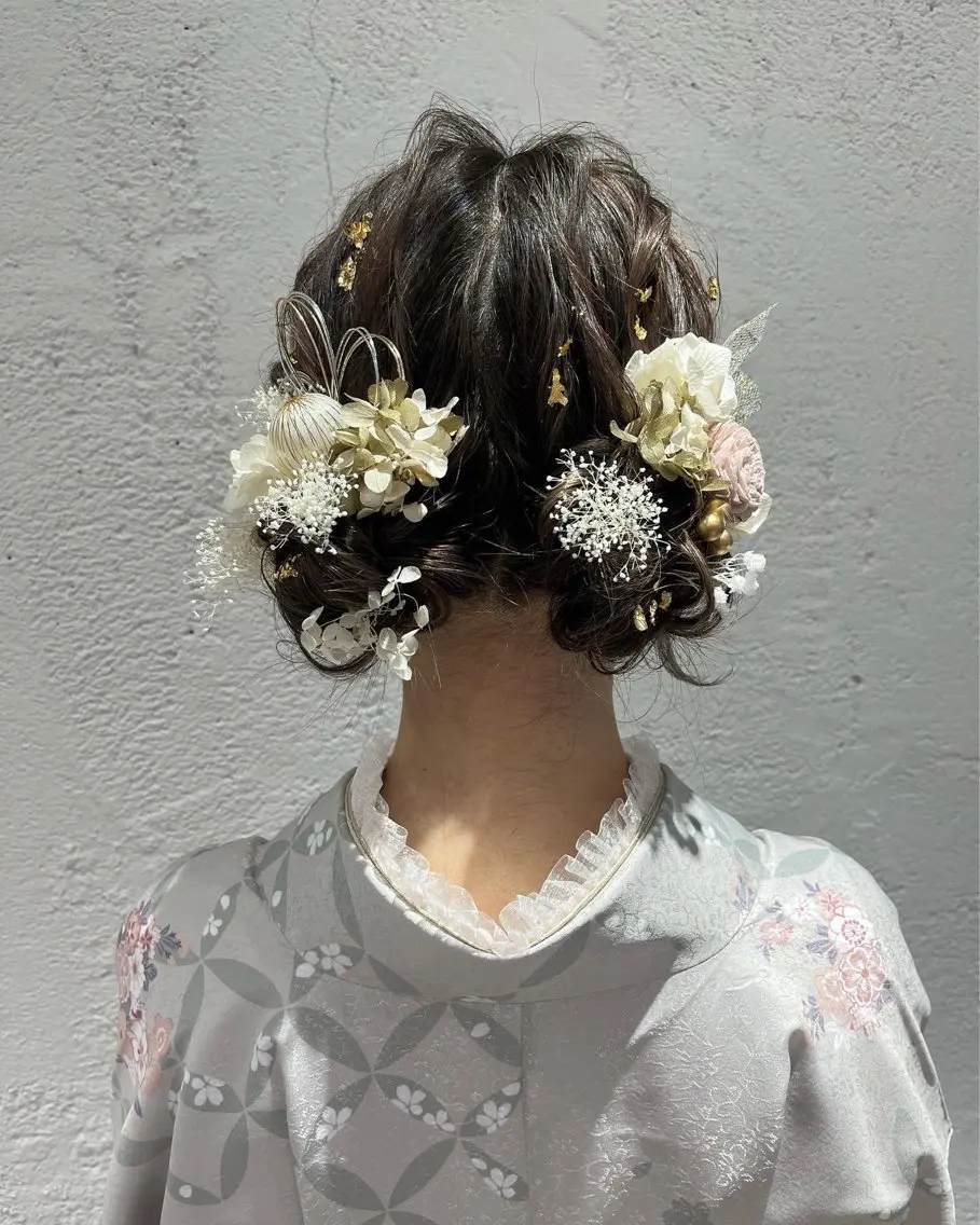 ヘアアレンジ 着付け サソウ ユリエ🥥のヘアスタイル