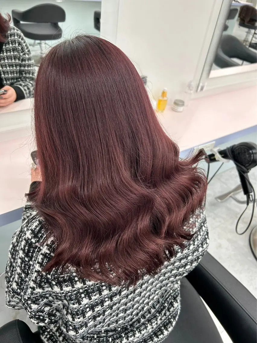 セミロング カラー パーマ ヘアアレンジ メンズ 🤍透明感カラー🤍 似合わせ🤍AINEのヘアスタイル