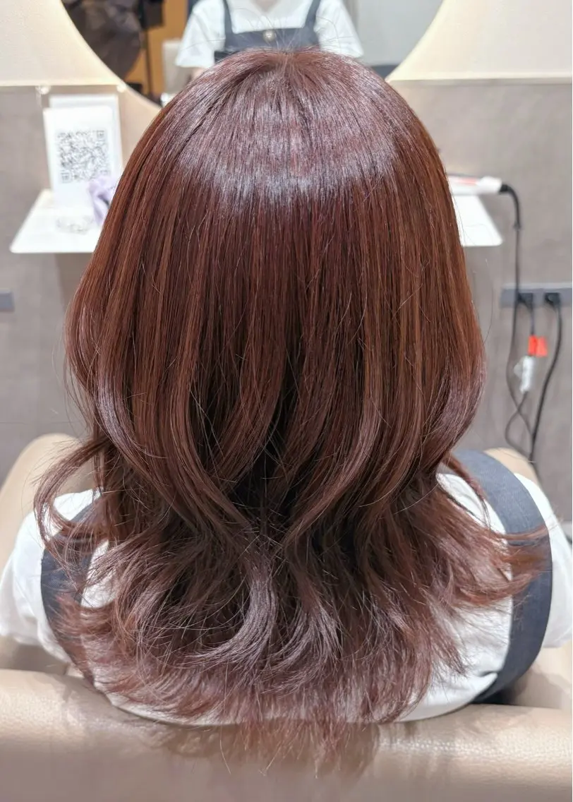 ミディアム カット ヘアカラー 所沢美容師✨ MAHOのヘアスタイル