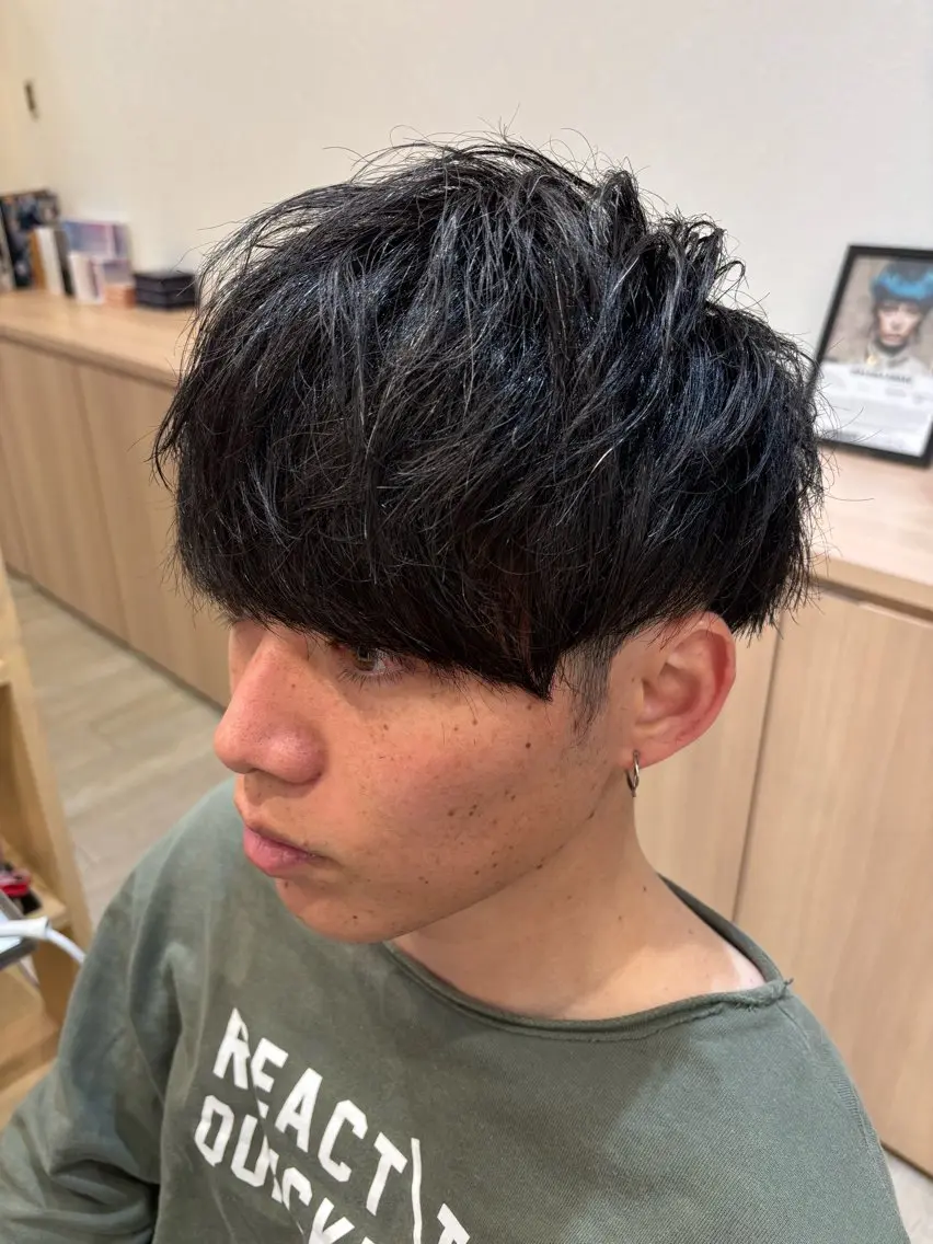 ショート メンズ カット メンズ特化パーマ職人 黒川真伍のヘアスタイル