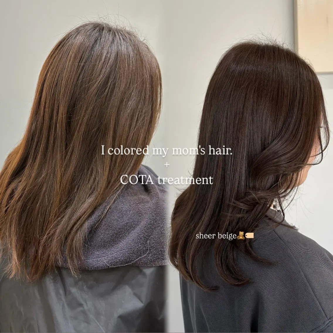 ミディアム カラー ベージュカラー 透明感カラー カット ヘアカラー 谷口 綾架のヘアスタイル