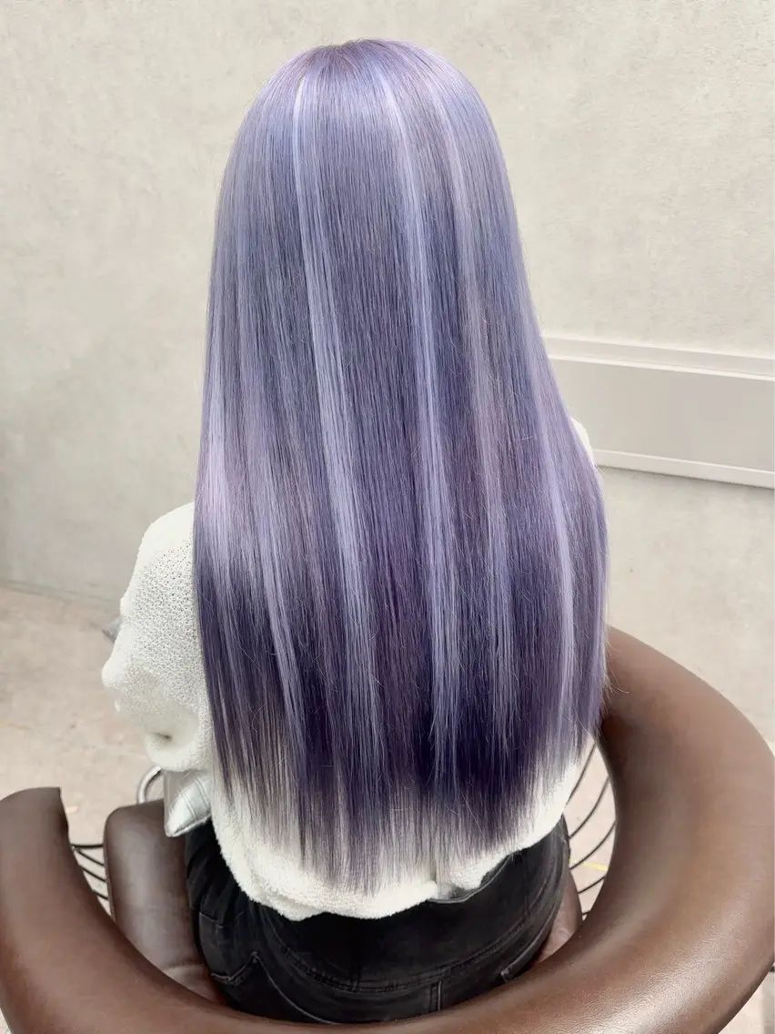 セミロング カラー ヘアアレンジ エクステ ヘアカラー トリートメント 天神/ブリーチ/ ブリーチなしカラーのヘアスタイル