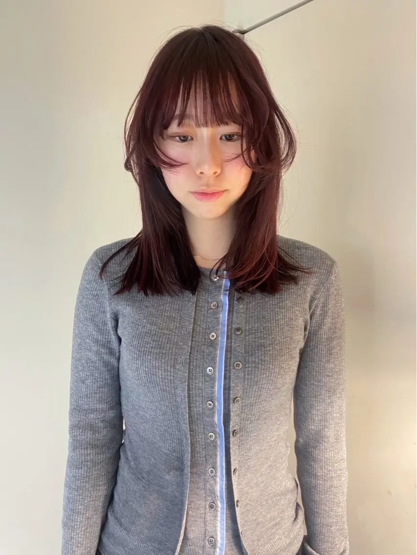 セミロング カラー 似合わせヘア 🪶remiのヘアスタイル