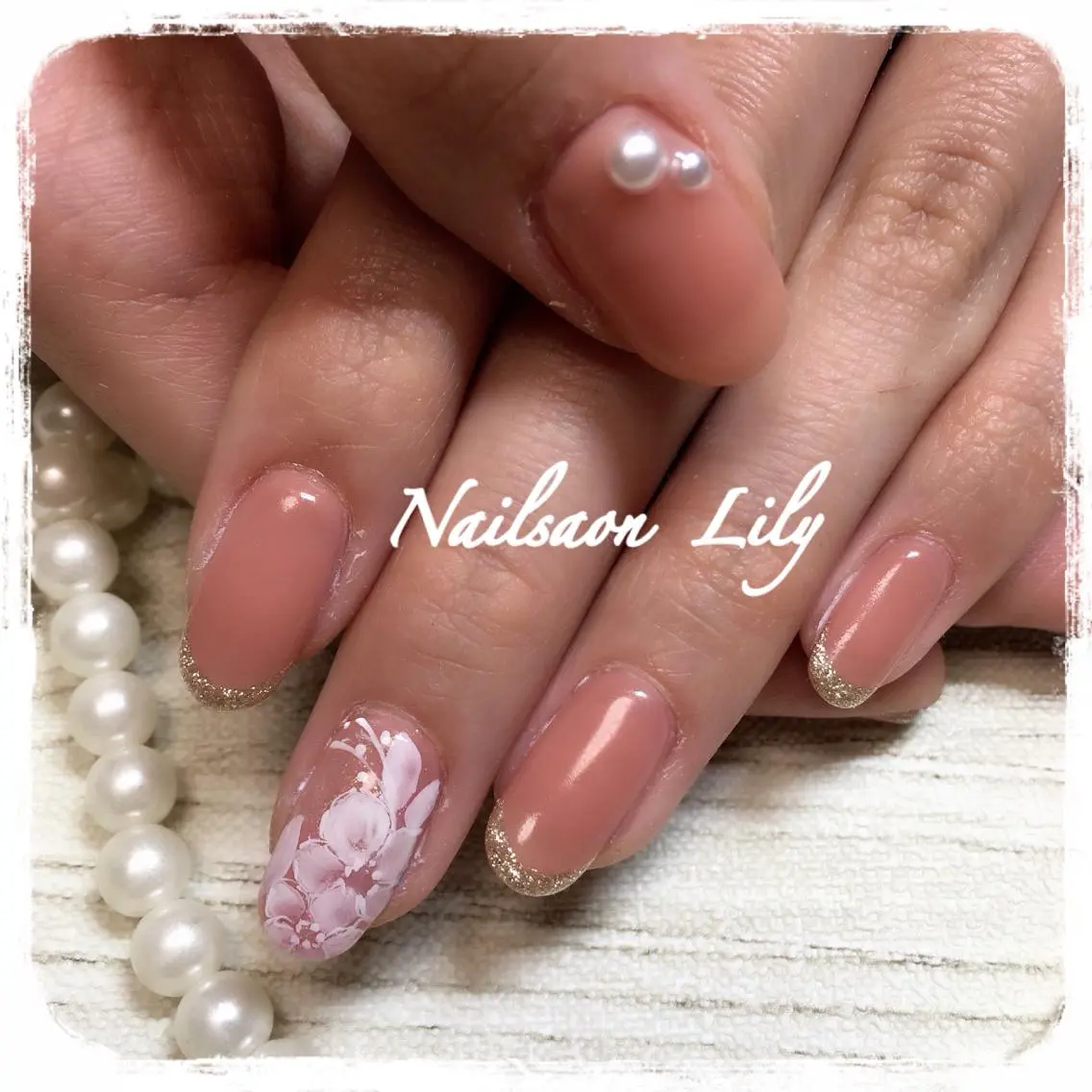 ネイル フラワーネイル Lily*nail 🌻Mii🌻のネイルデザイン