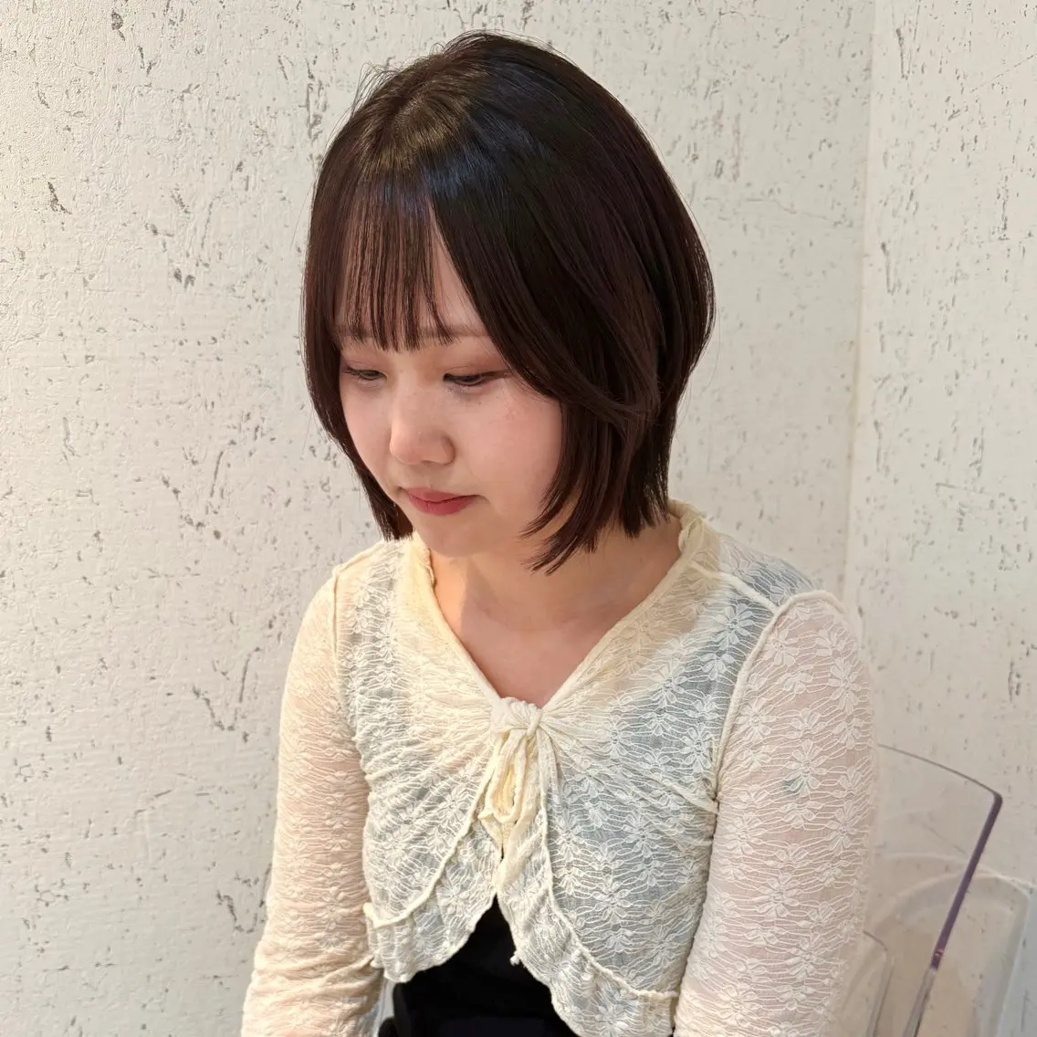 ショート カラー パーマ 似合わせカット カット ヘアカラー 縮毛矯正 トリートメント mai / linoah˚✧のヘアスタイル
