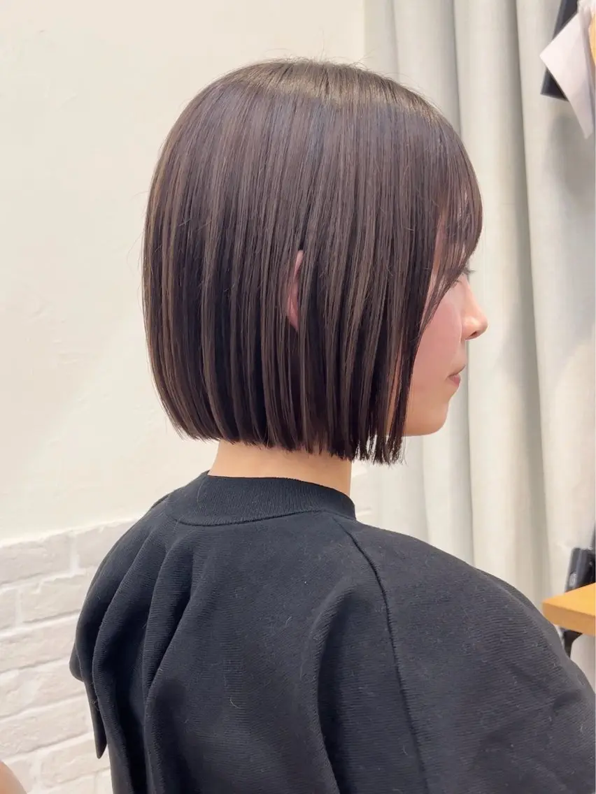 ミディアム 結べるレイヤーカット /カラー/あさかのヘアスタイル