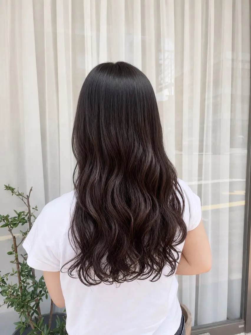 🤍 コテ巻き風デジタルパーマ＋TRの写真