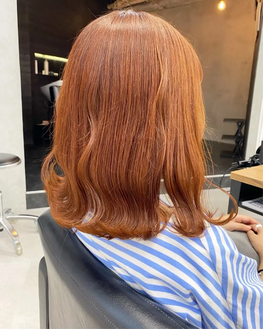 カラー ブリーチ ダブルカラー ブリーチなしカラー 松岡 沙弥のヘアスタイル