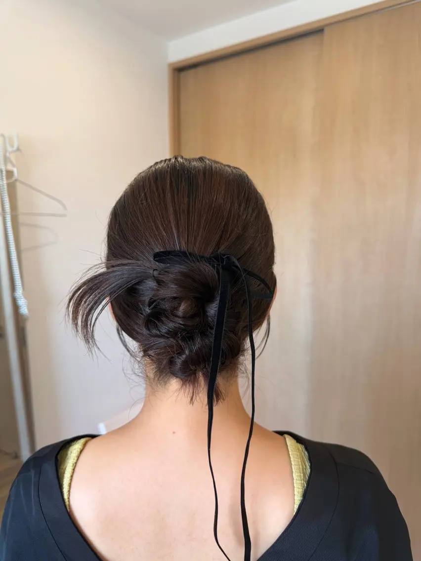 ミディアム ヘアセット ヘアメイクサロン viviのヘアスタイル