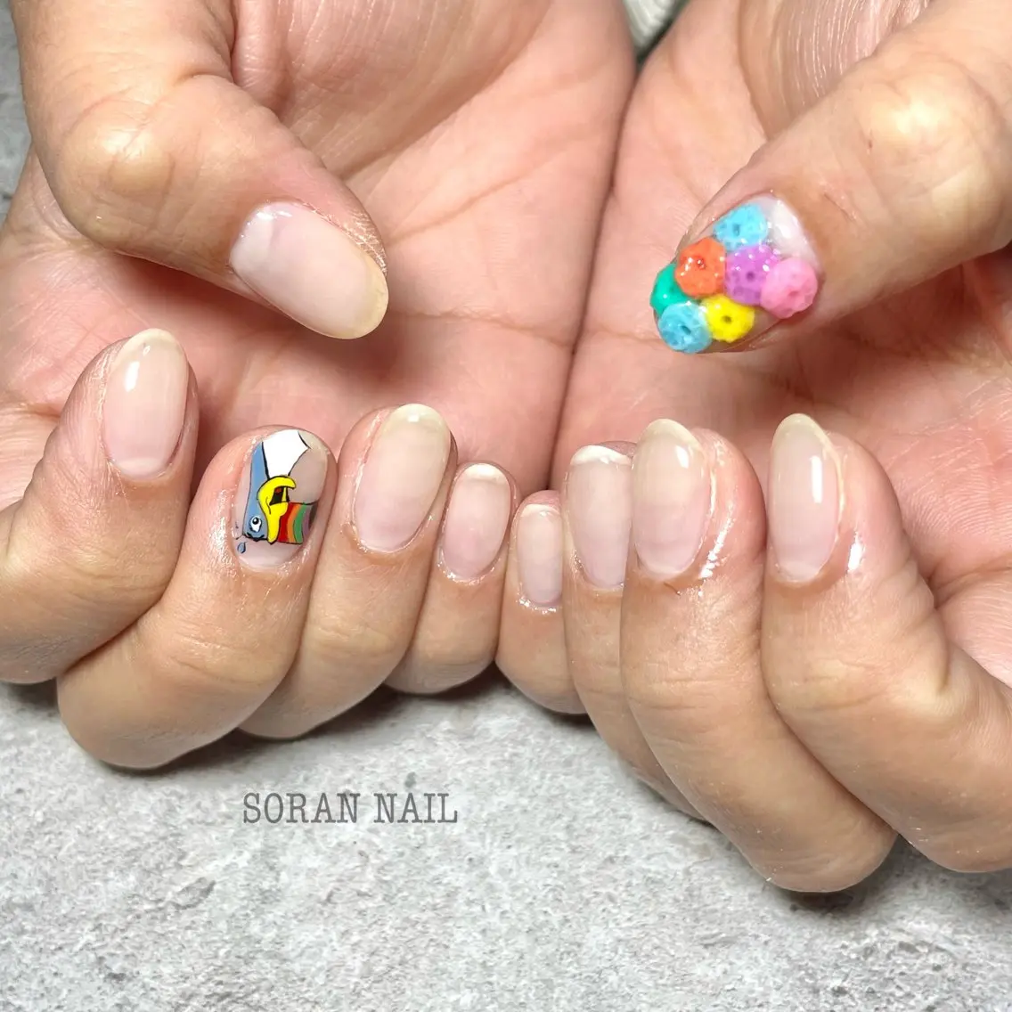 ハンドネイル フットネイル soran nailのネイルデザイン