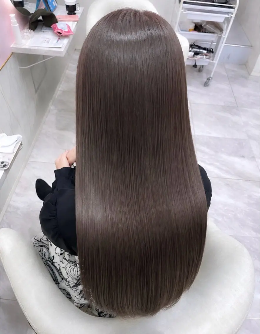 ロング 縮毛矯正 alb/ ほのか🎀のヘアスタイル