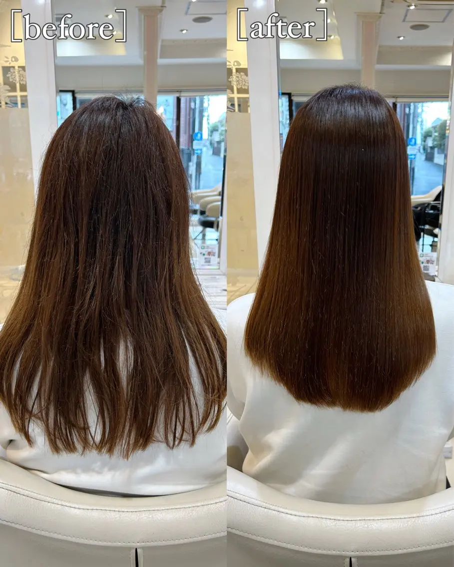 セミロング 縮毛矯正 カット 縮毛矯正 トリートメント 高橋 佑のヘアスタイル