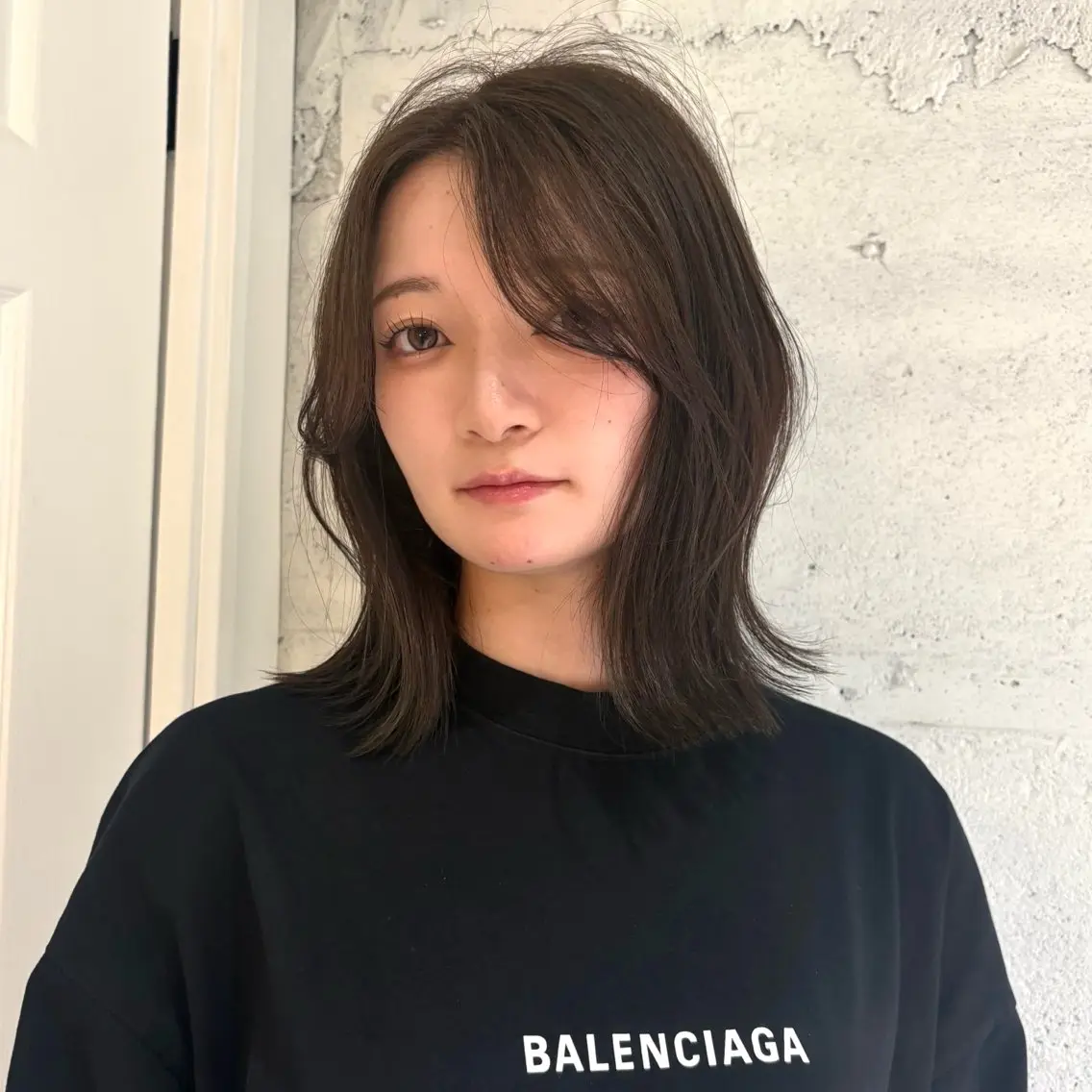 ミディアム いとう ほのかのヘアスタイル
