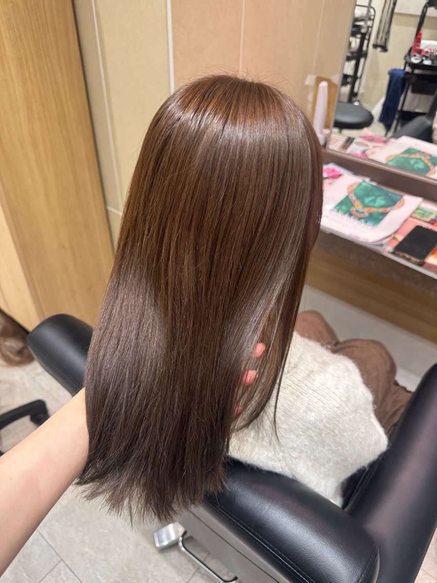 ミディアム 笠原未稀/カット・ ブリーチ無しカラーのヘアスタイル