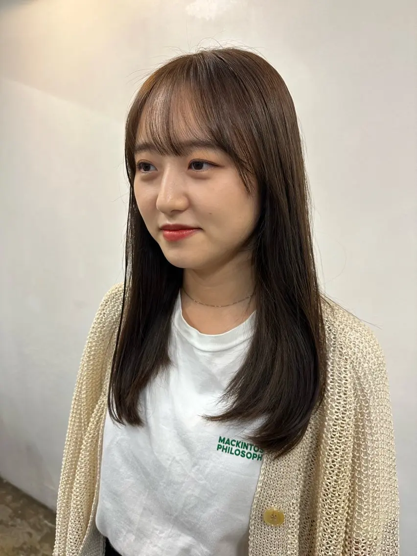 ロング ヘアカラー 田口 樹理のヘアスタイル