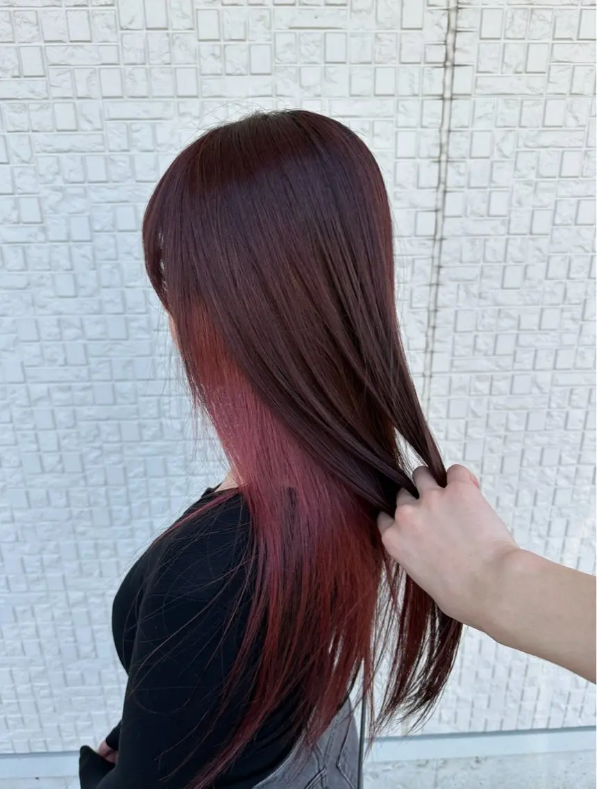 セミロング カラー ヘアカラー トリートメント 艶髪カラー/髪質改善 細貝 舞利のヘアスタイル