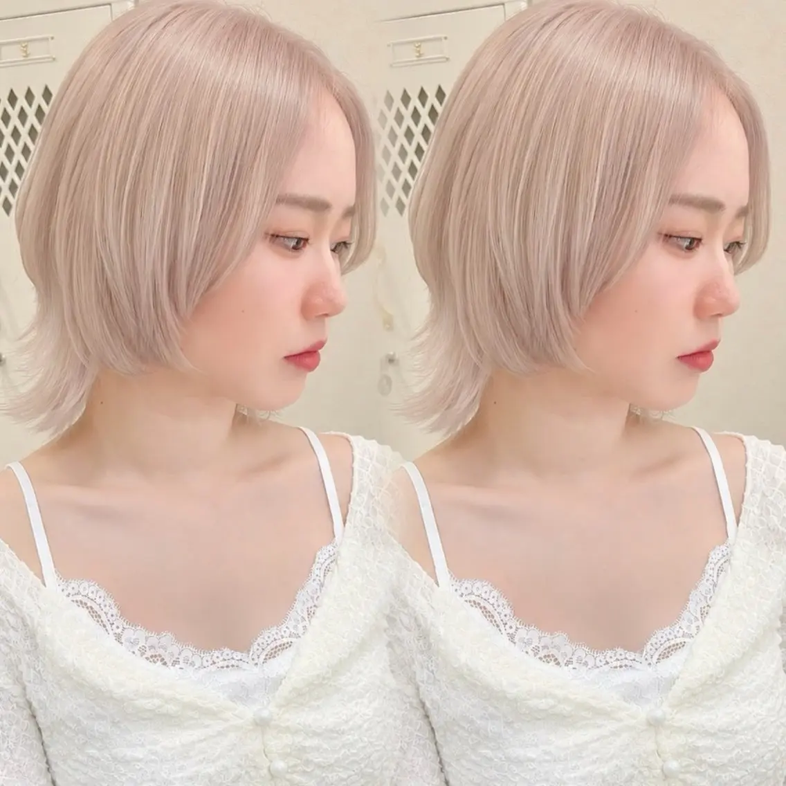 ミディアム カラー カット ヘアカラー レイヤー/髪質改善 Lond ambreのヘアスタイル