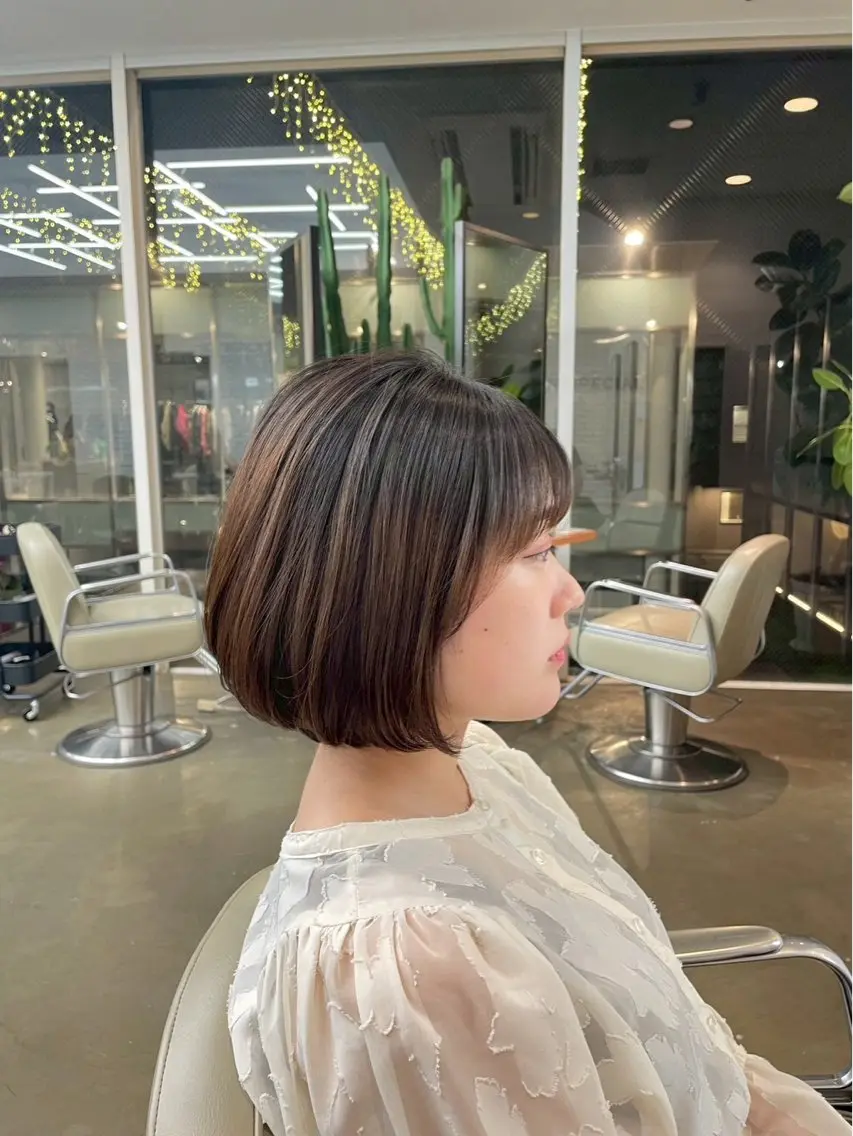 ୨୧ 似合わせボブカット+Aujuaヘッドスパ୨୧の写真
