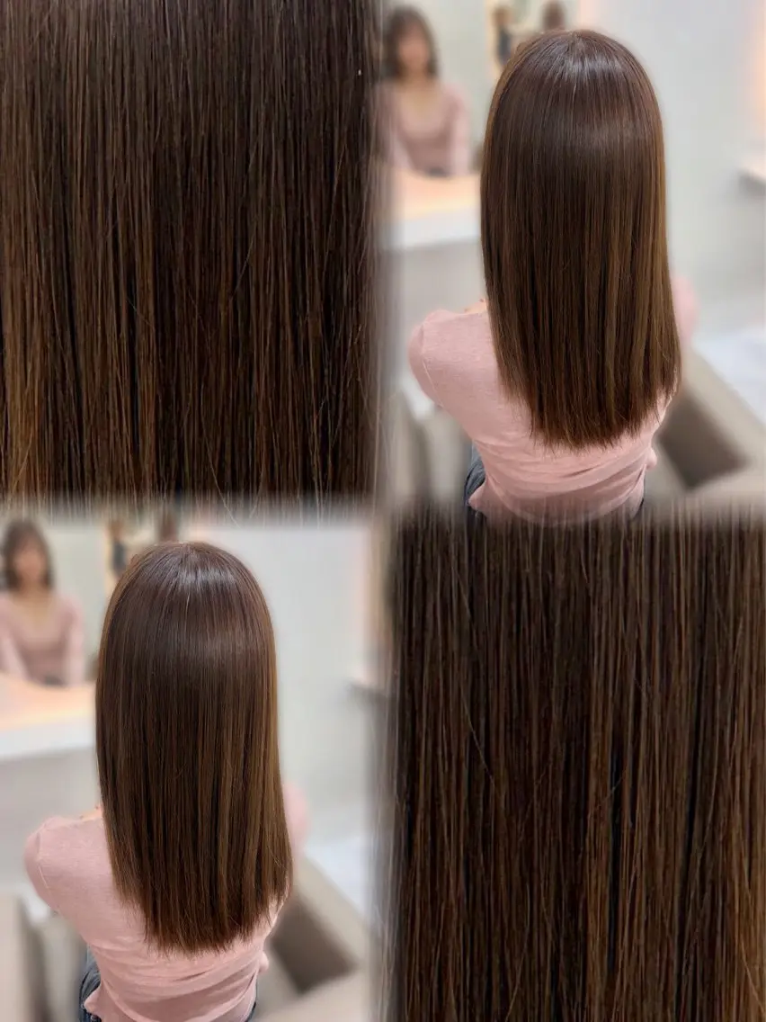 セミロング カラー ブラウンカラー さちな/熊谷/ モデル様募集中‎🪽のヘアスタイル