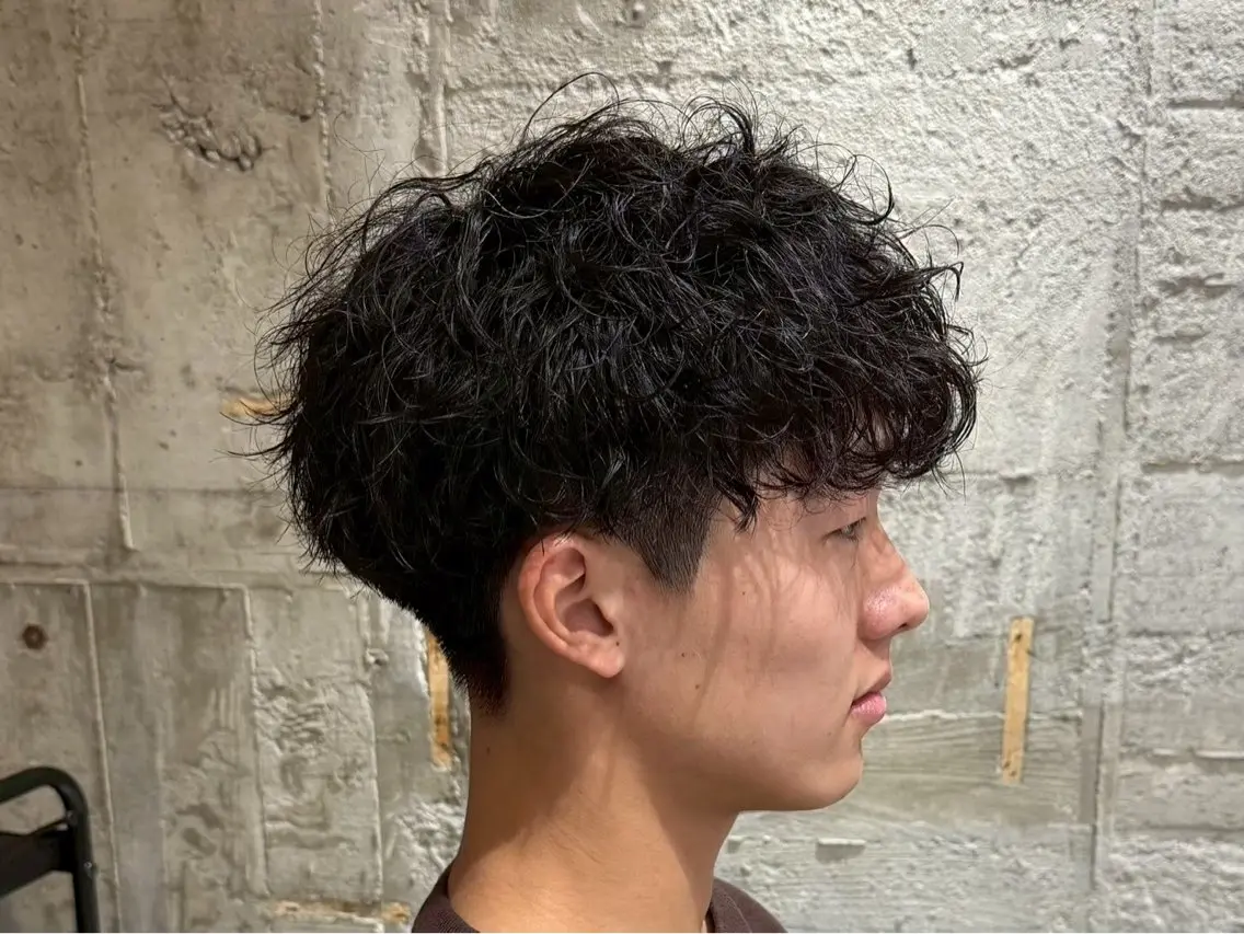 ショート パーマ メンズ 朝ラクパーマ 【SENA】のヘアスタイル